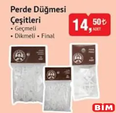 PERDE DÜĞMESİ ÇEŞİTLERİ